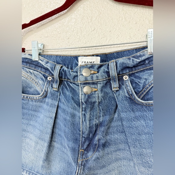 FRAME Mosaic Flare Shorts Size 27 - Picture 3 of 11